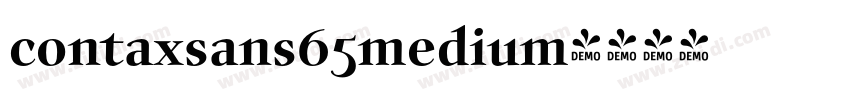 contaxsans65medium字体转换