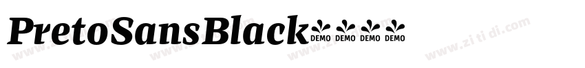 PretoSansBlack字体转换