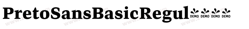 PretoSansBasicRegul字体转换