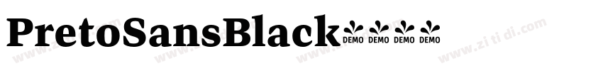 PretoSansBlack字体转换