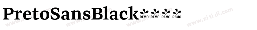 PretoSansBlack字体转换
