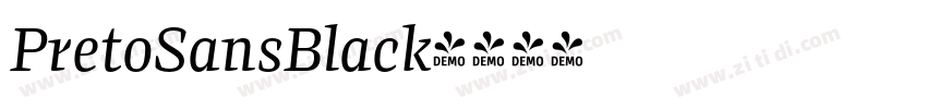 PretoSansBlack字体转换