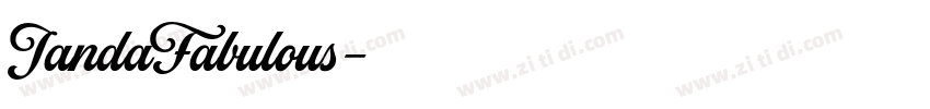 JandaFabulous字体转换