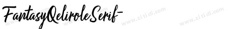 FantasyQeliroleSerif字体转换