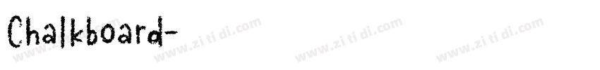 Chalkboard字体转换