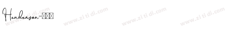 Henderson字体转换