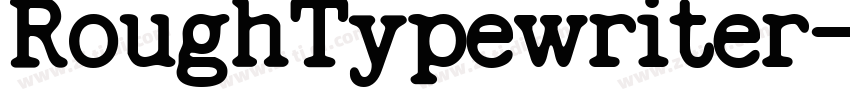 RoughTypewriter字体转换