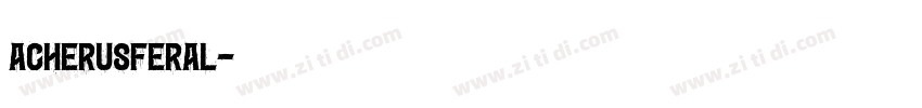 AcherusFeral字体转换