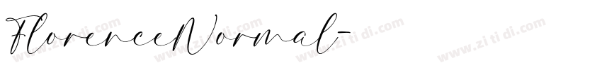 FlorenceNormal字体转换