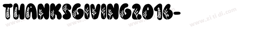 thanksgiving2016字体转换