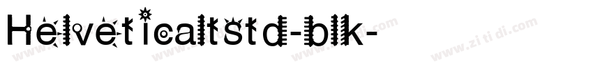 Helveticaltstd-blk字体转换