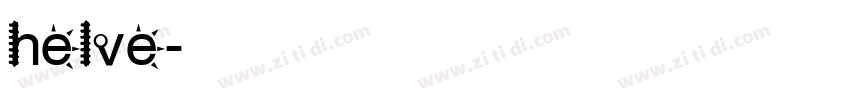 helve字体转换