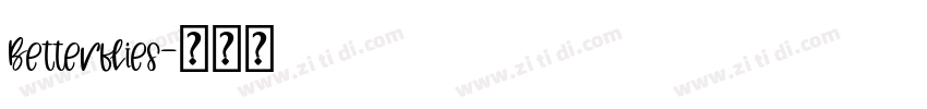 Betterflies字体转换