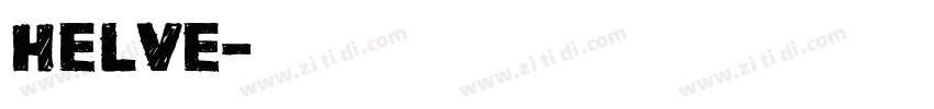 helve字体转换