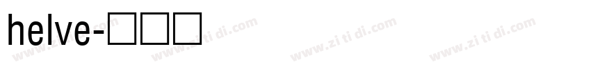 helve字体转换