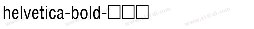 helvetica-bold字体转换