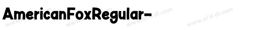 AmericanFoxRegular字体转换