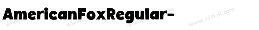 AmericanFoxRegular字体转换