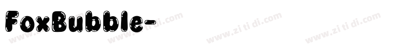 FoxBubble字体转换