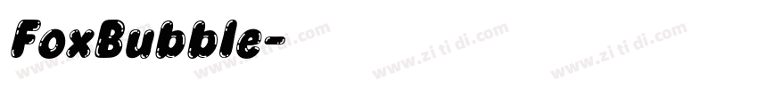 FoxBubble字体转换