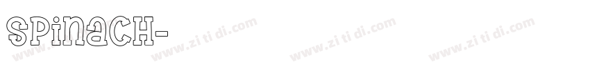 Spinach字体转换