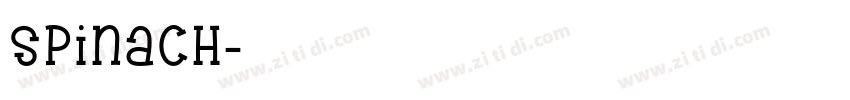 Spinach字体转换