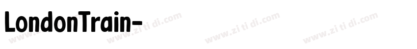 LondonTrain字体转换