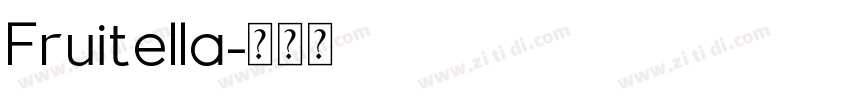 Fruitella字体转换