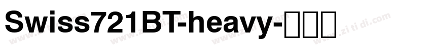 Swiss721BT-heavy字体转换