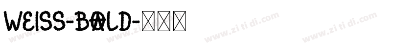 weiss-bold字体转换