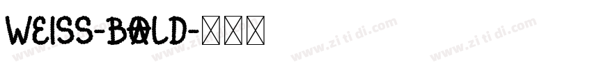 weiss-bold字体转换