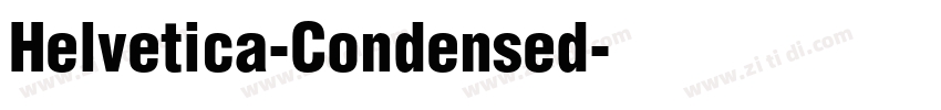 Helvetica-Condensed字体转换
