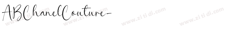 ABChanelCouture字体转换