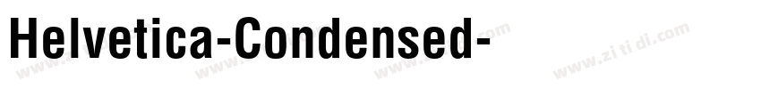 Helvetica-Condensed字体转换
