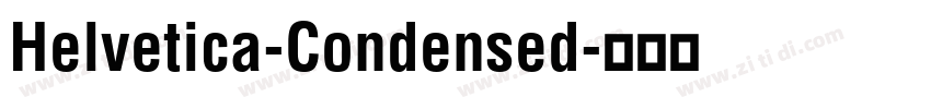 Helvetica-Condensed字体转换