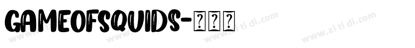 GameOfSquids字体转换