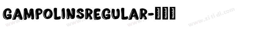 GampolinsRegular字体转换