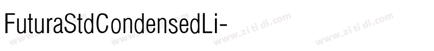 FuturaStdCondensedLi字体转换