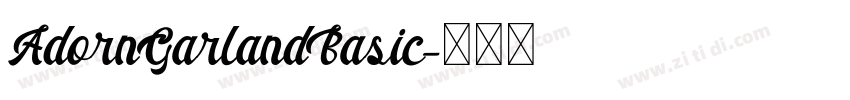 AdornGarlandBasic字体转换
