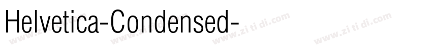 Helvetica-Condensed字体转换