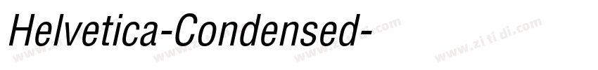 Helvetica-Condensed字体转换
