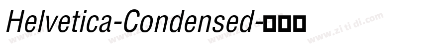 Helvetica-Condensed字体转换