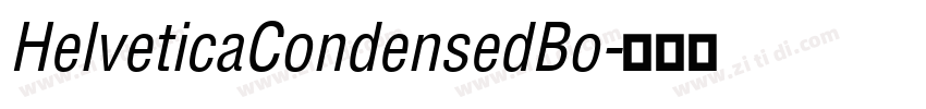 HelveticaCondensedBo字体转换