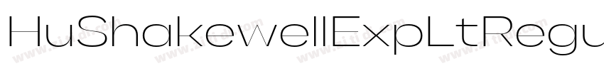 HuShakewellExpLtRegu字体转换