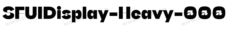 SFUIDisplay-Heavy字体转换