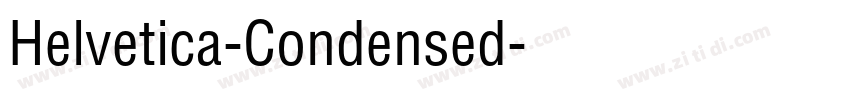 Helvetica-Condensed字体转换
