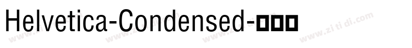Helvetica-Condensed字体转换