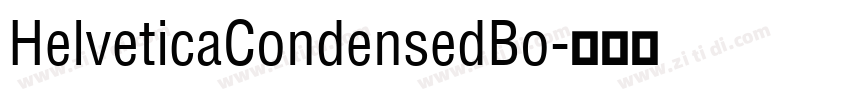 HelveticaCondensedBo字体转换