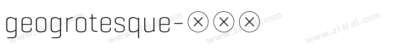 geogrotesque字体转换