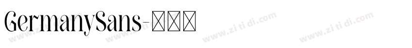 GermanySans字体转换